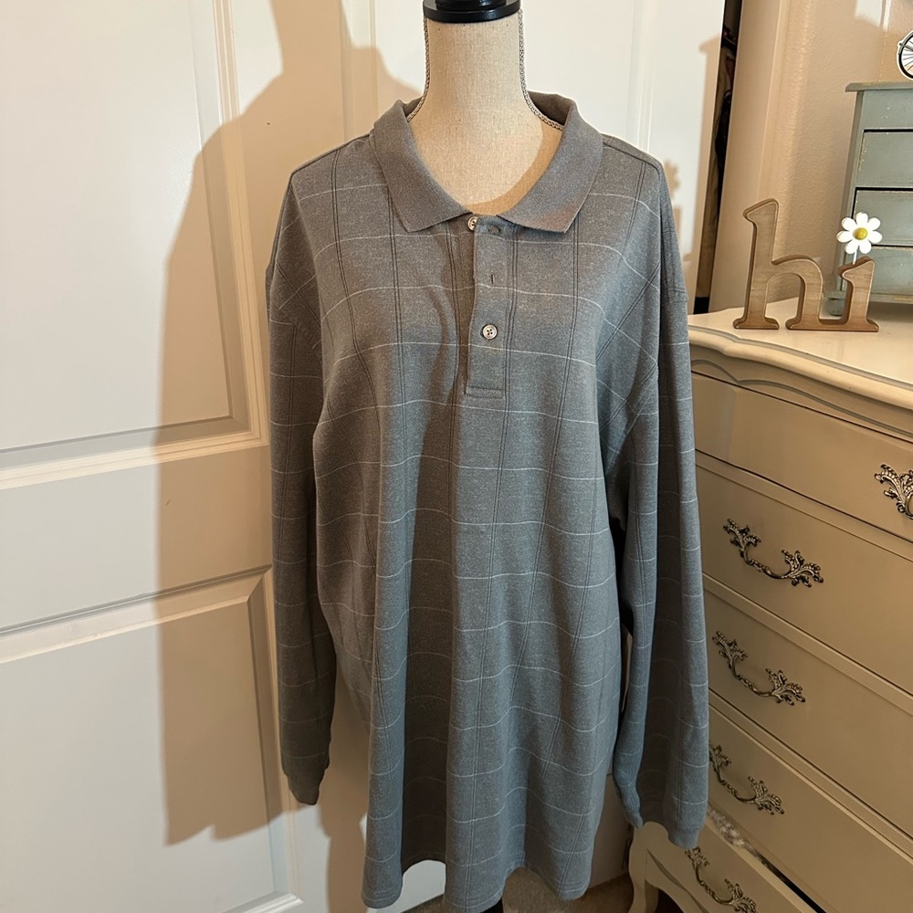 Van Heusen Light Gray Polo Shirt